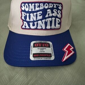 OTTO Blue and Cream Cap with Bold Lettering